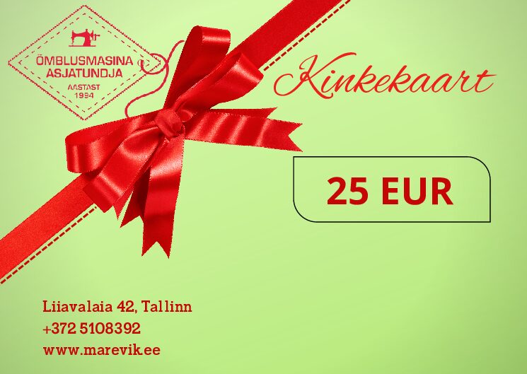 Kinkekaart 25€