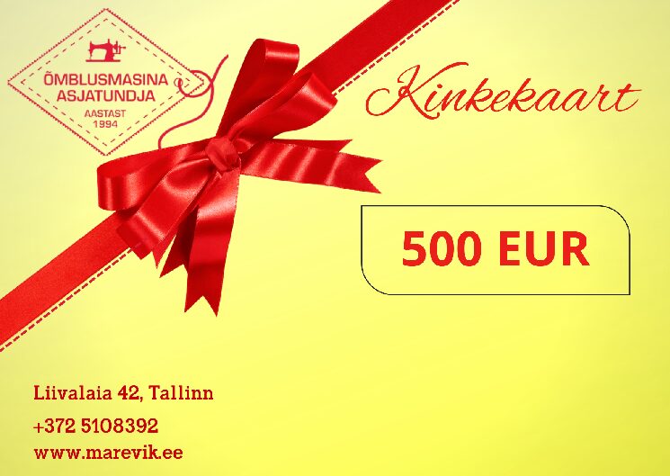Kinkekaart 500€